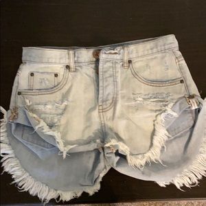 One Teaspoon Bandits Denim Shorts